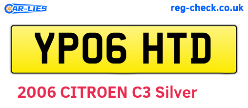 YP06HTD are the vehicle registration plates.