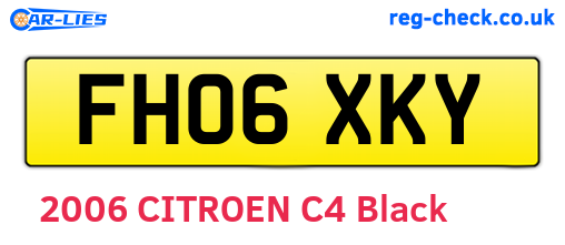FH06XKY are the vehicle registration plates.