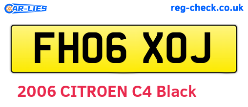 FH06XOJ are the vehicle registration plates.