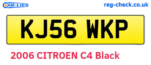 KJ56WKP are the vehicle registration plates.