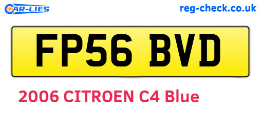 FP56BVD are the vehicle registration plates.