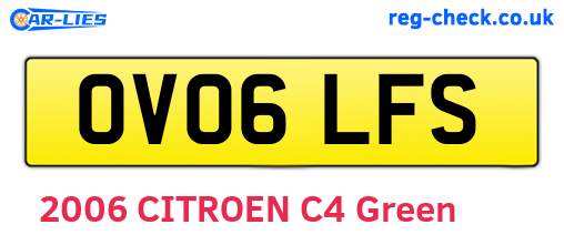 OV06LFS are the vehicle registration plates.