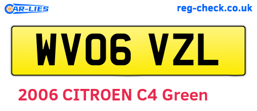 WV06VZL are the vehicle registration plates.