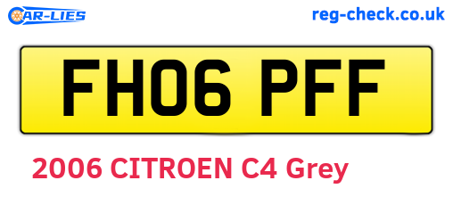 FH06PFF are the vehicle registration plates.