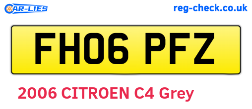 FH06PFZ are the vehicle registration plates.