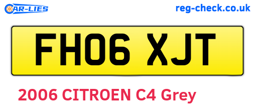 FH06XJT are the vehicle registration plates.