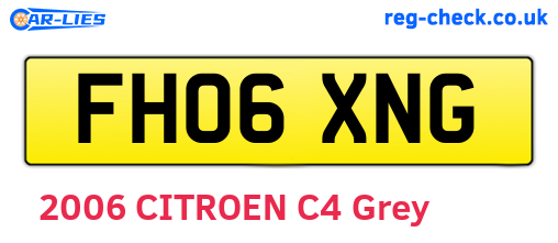 FH06XNG are the vehicle registration plates.