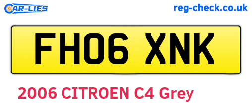 FH06XNK are the vehicle registration plates.
