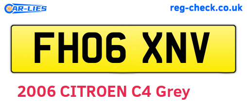 FH06XNV are the vehicle registration plates.