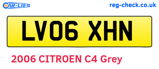 LV06XHN are the vehicle registration plates.