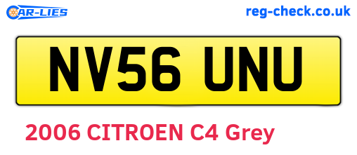 NV56UNU are the vehicle registration plates.