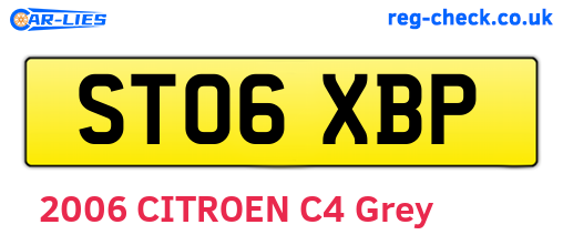 ST06XBP are the vehicle registration plates.