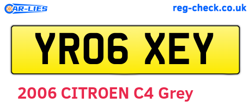 YR06XEY are the vehicle registration plates.