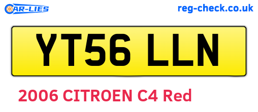 YT56LLN are the vehicle registration plates.