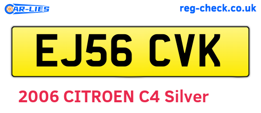 EJ56CVK are the vehicle registration plates.