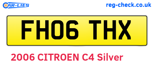 FH06THX are the vehicle registration plates.