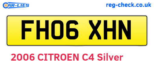 FH06XHN are the vehicle registration plates.