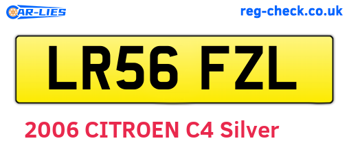 LR56FZL are the vehicle registration plates.