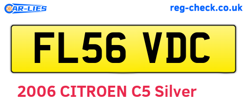 FL56VDC are the vehicle registration plates.