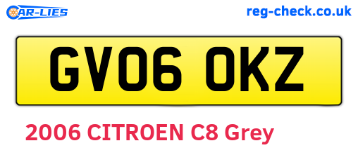 GV06OKZ are the vehicle registration plates.