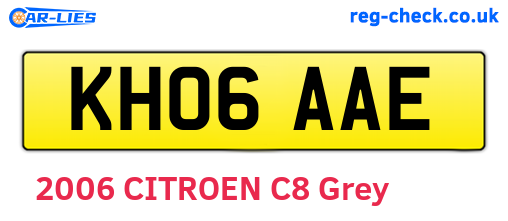 KH06AAE are the vehicle registration plates.