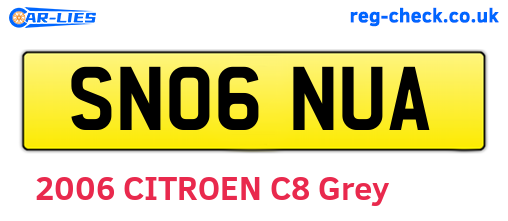 SN06NUA are the vehicle registration plates.