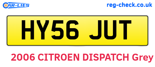 HY56JUT are the vehicle registration plates.