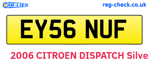 EY56NUF are the vehicle registration plates.