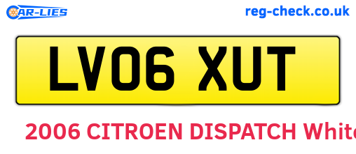 LV06XUT are the vehicle registration plates.