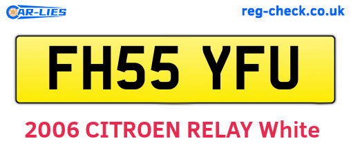 FH55YFU are the vehicle registration plates.