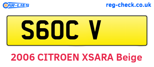 S6OCV are the vehicle registration plates.