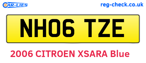 NH06TZE are the vehicle registration plates.