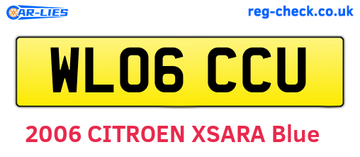 WL06CCU are the vehicle registration plates.
