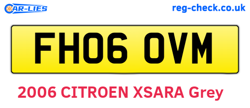FH06OVM are the vehicle registration plates.