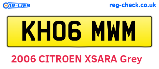 KH06MWM are the vehicle registration plates.