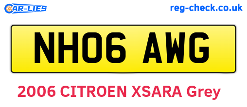 NH06AWG are the vehicle registration plates.