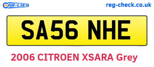 SA56NHE are the vehicle registration plates.