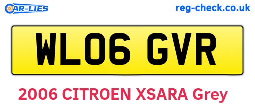 WL06GVR are the vehicle registration plates.
