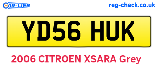 YD56HUK are the vehicle registration plates.