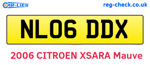 NL06DDX are the vehicle registration plates.