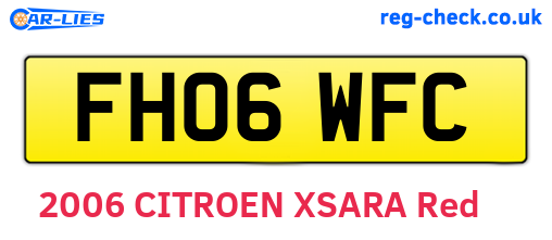 FH06WFC are the vehicle registration plates.