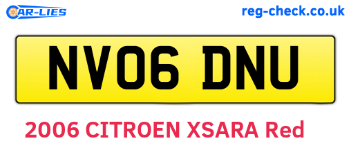 NV06DNU are the vehicle registration plates.