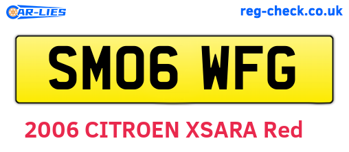 SM06WFG are the vehicle registration plates.
