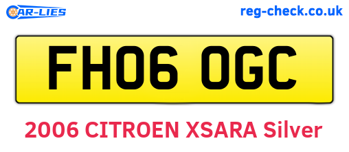 FH06OGC are the vehicle registration plates.