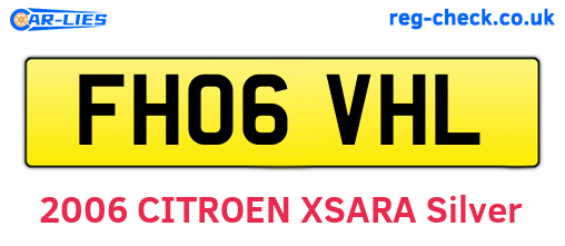 FH06VHL are the vehicle registration plates.