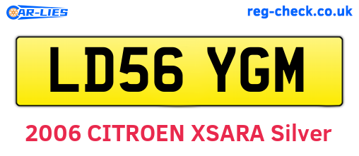 LD56YGM are the vehicle registration plates.