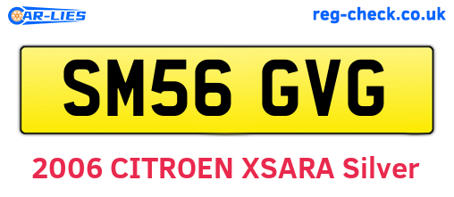 SM56GVG are the vehicle registration plates.