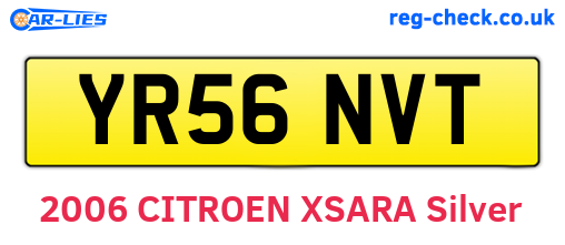 YR56NVT are the vehicle registration plates.