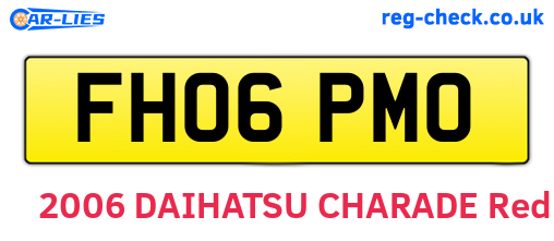 FH06PMO are the vehicle registration plates.