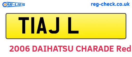 T1AJL are the vehicle registration plates.